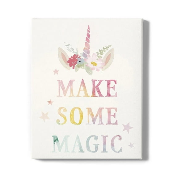 Sweet Unicorn Iv Wrapped Canvas -Victoria Barnes Designs,