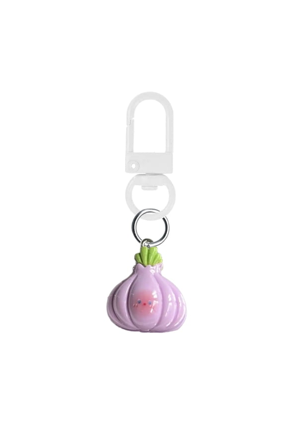 Sweet Veggie Charm Keychain Backpack Decor for Teens Girls Durability Resin Metal Birthday Gifts