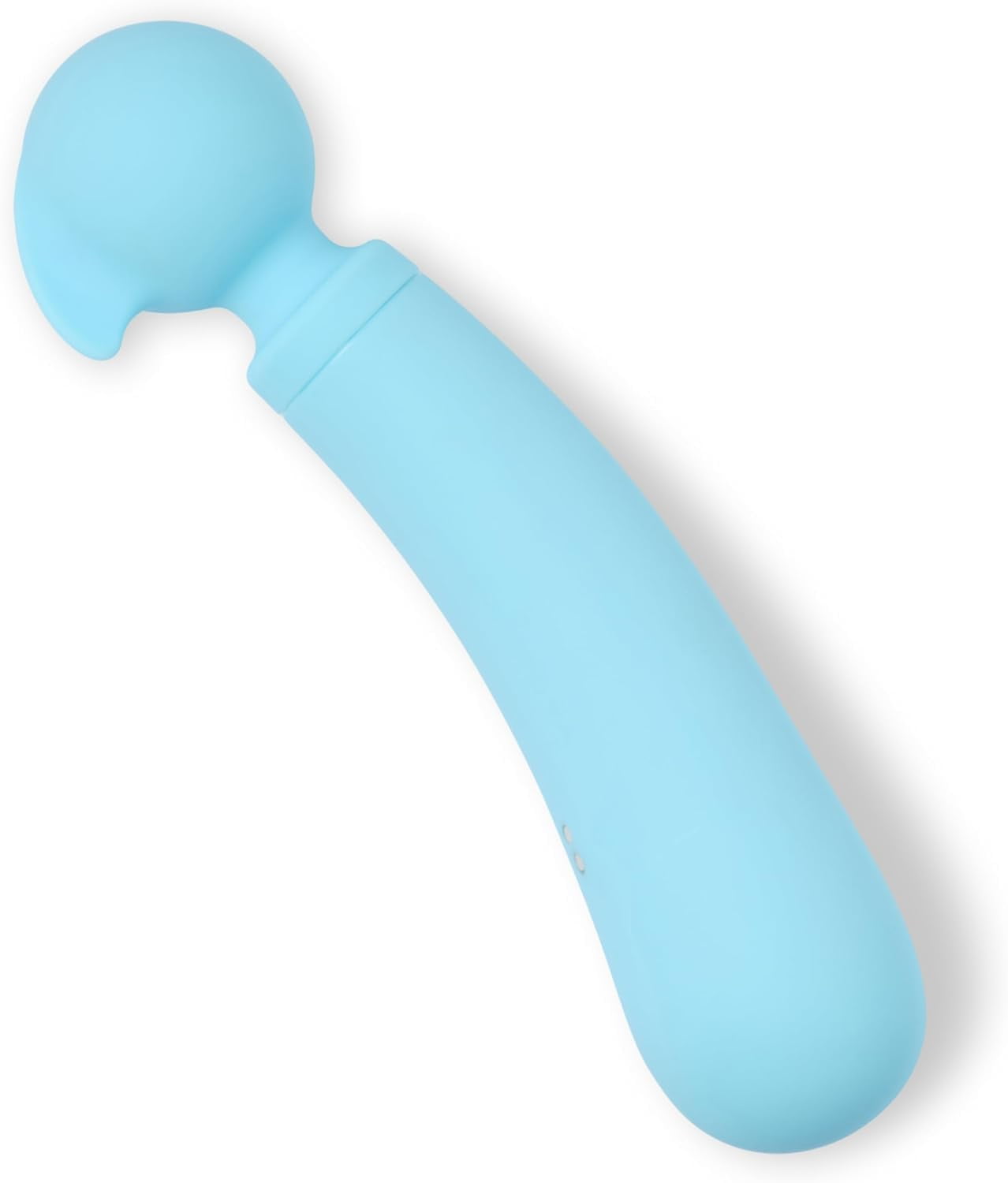 Sweet Vibes, Charmed | Dual-Action Silicone Massage Wand, Handheld Cordless Waterproof Personal Massager, USB Rechargeable (Bluebell), vibrating wand for her pleasure