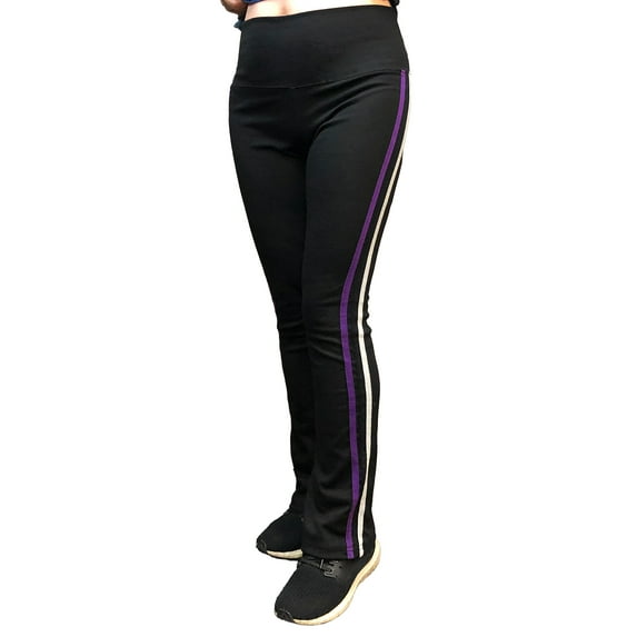 Sweet Vibes Women's Double Stripe Stretch Rib Sweatpants