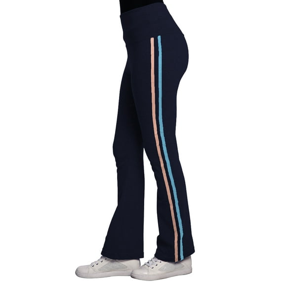 Sweet Vibes Women's Double Stripe Stretch Rib Sweatpants