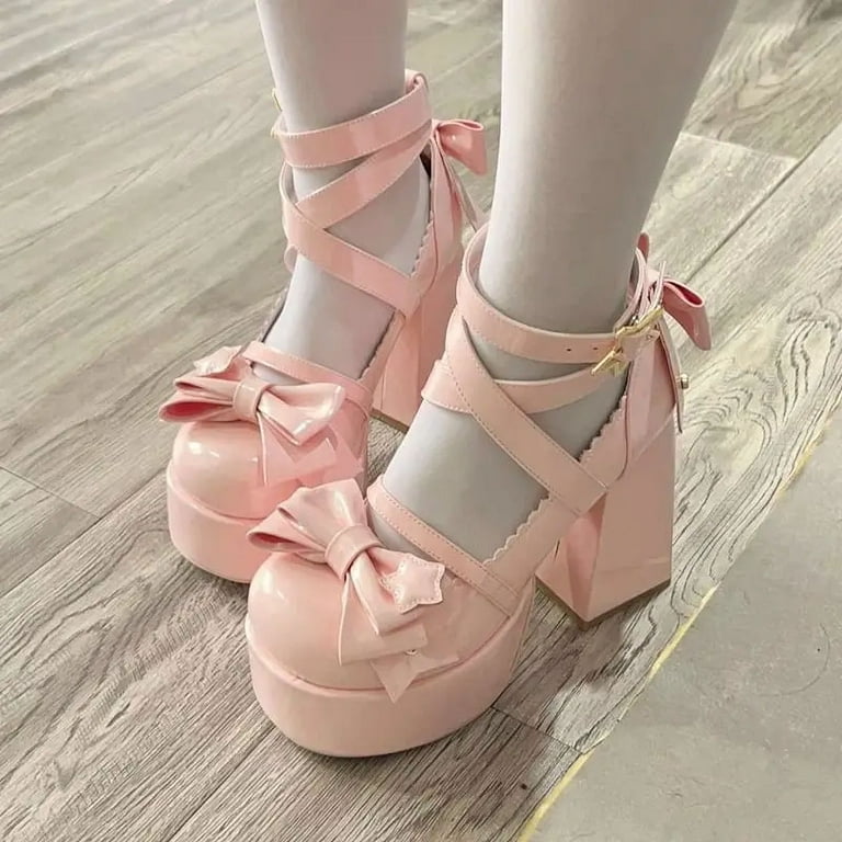 Platform shoes cute on sale