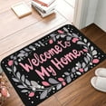 thumbnail image 1 of Sweet Welcome Home Mat Non-Slip Flannel Soft Doormat Floor Entryways Outdoor Indoor Front Door Mat,3 Sizes Optional, 1 of 7