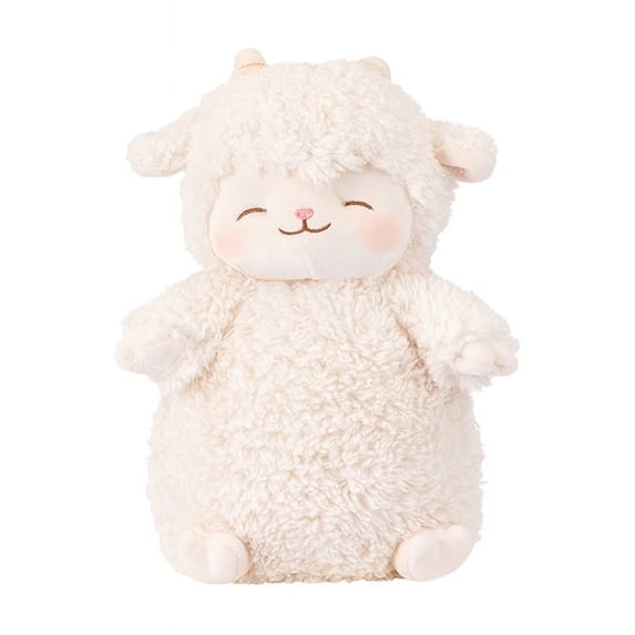 Sweet White Sheep Lam Hold Tulip Flower Soft Stuffed Hug Doll Plush Toy Kid Girl Toys
