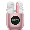 thumbnail image 1 of Haysky Wireless Earbuds, Bluetooth Headphones with Noise Cancelling Mic, 50H Playtime with LED Display, USB-C & Wireless Charging, IPX7 Waterproof in Earphones for Sports, Workout, Travel (Pink), 1 of 9