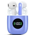 thumbnail image 1 of Haysky Wireless Earbuds, Bluetooth Headphones with Noise Cancelling Mic, 50H Playtime with LED Display, USB-C & Wireless Charging, IPX7 Waterproof in Earphones for Sports, Workout, Travel (Blue), 1 of 9