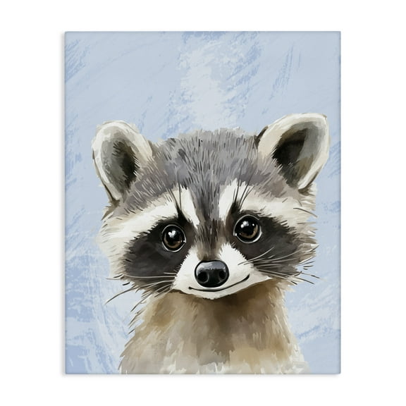 Stupell Industries Sweet Woodland Raccoon Canvas Wall Art, design by Christine Simpson Art