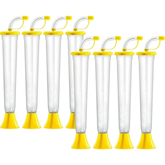 Sweet World USA (54 Cups) Party Yard Cups - 14oz - for Margaritas, Cold Drinks, Frozen Drinks, Kids Parties (Yellow)