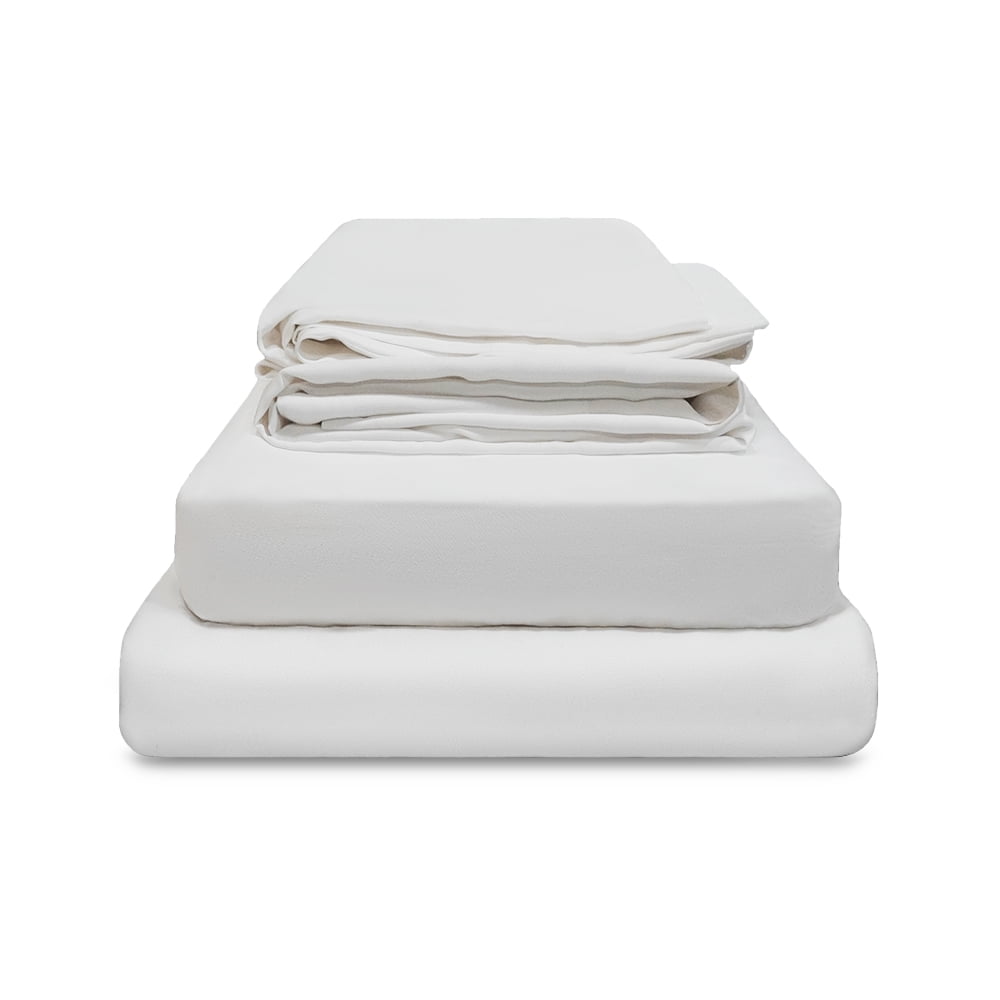 Sweet Zzz Organic Bamboo Sheet White Twin