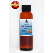 Sweet almond oil unrefined organic carrier cold pressed 100% pure 2 oz