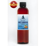 Sweet almond oil unrefined organic carrier cold pressed 100% pure 4 oz