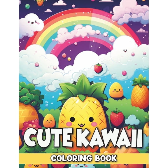 Sweet and Fun Kawaii Coloring Book: Lovable Kawaii Designs to Color, (Paperback)