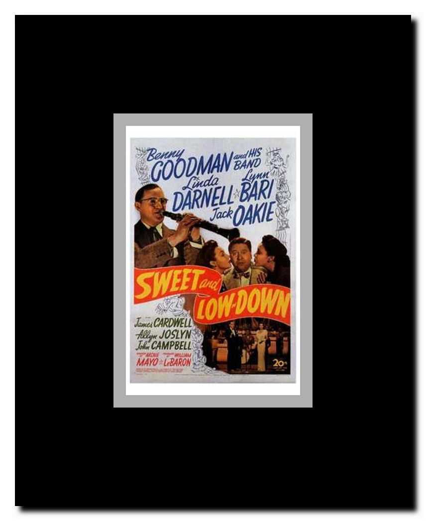 Sweet and Low-Down Framed Movie Poster