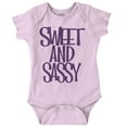 thumbnail image 1 of Sweet and Sassy Funny Cute Attitude Bodysuit Jumper Girls Infant Baby Brisco Brands 12M, 1 of 7