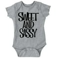 thumbnail image 1 of Sweet and Sassy Funny Cute Attitude Bodysuit Jumper Girls Infant Baby Brisco Brands NB, 1 of 6