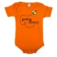 thumbnail image 1 of Sweet as Honey Cute Baby Rompers, Short sleeve Baby bodysuits - Orange CA165BABY S6 6-12, 1 of 2