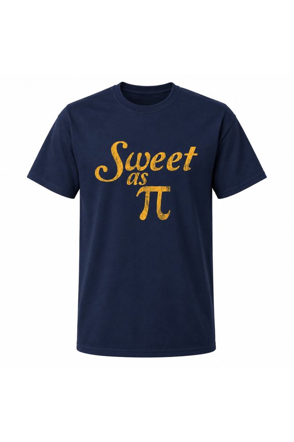 Sweet as Pi Math Pun Graphic T-Shirt, Unisex Classic Fit Tee