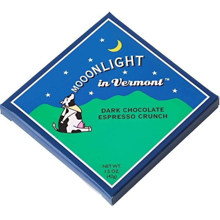 Sweet on Vermont - Mooonlight in Vermont Dark Chocolate Espresso Crunch Bars - 9-Pack