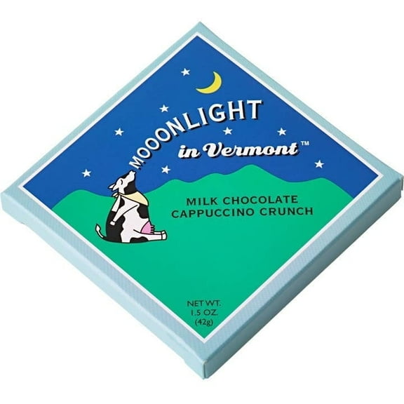 Sweet on Vermont - Mooonlight in Vermont Milk Chocolate Cappuccino Crunch Bars - 9-Pack