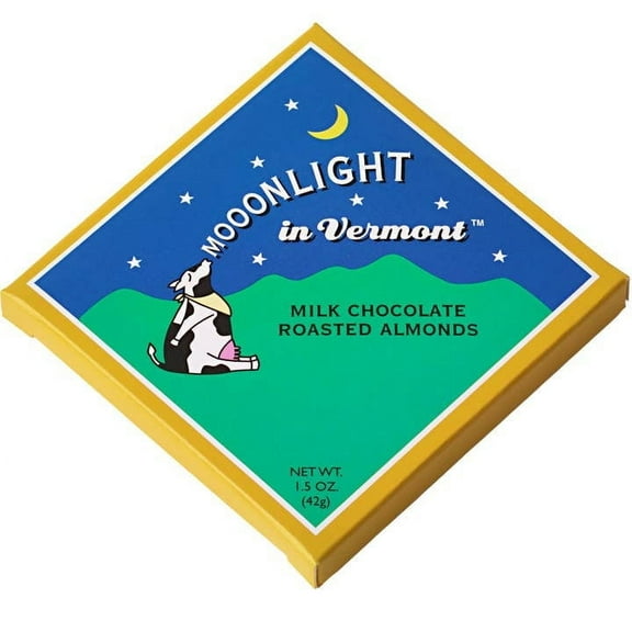 Sweet on Vermont - Mooonlight in Vermont Milk Chocolate Roasted Almond Bars - 9-Pack, 1.5 oz