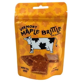 Sweet on Vermont - Vermont Maple Brittle With Almonds Original - 4-Pouch Pack