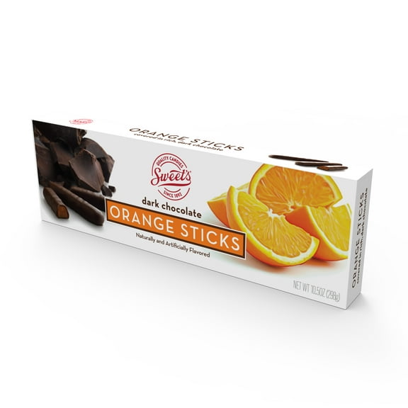 Sweet's Dark Chocolate Orange Sticks, 10.5 oz