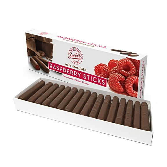 Sweet's Milk Chocolate Raspberry Sticks 10 oz (Pack of 5)