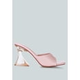thumbnail image 1 of Sweet16 Clear Spool Heel Sandals, 1 of 6