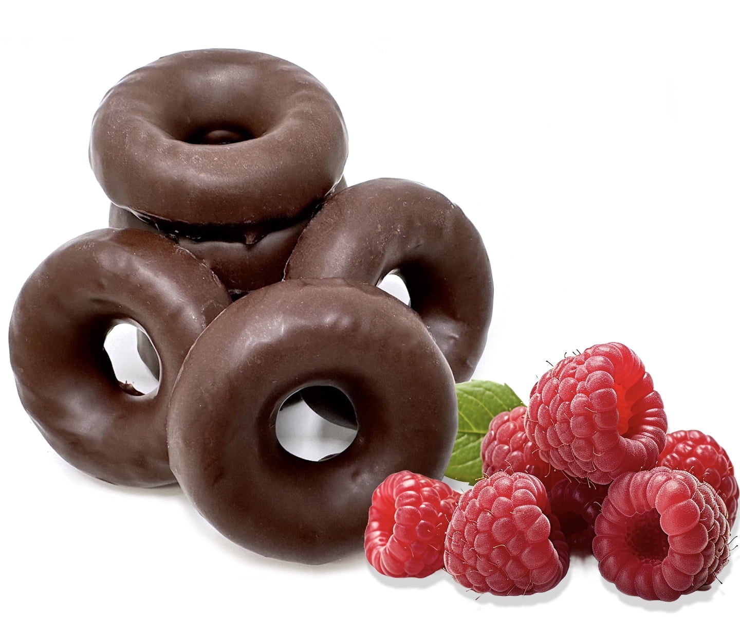 SweetGourmet 1907 Brooklyn-Style Original Chocolate Covered Raspberry Jelly Rings | 1 Pound