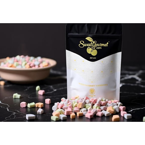 SweetGourmet Assorted Dehydrated Marshmallow Bits, Charms Cereal Marshmallows 6oz