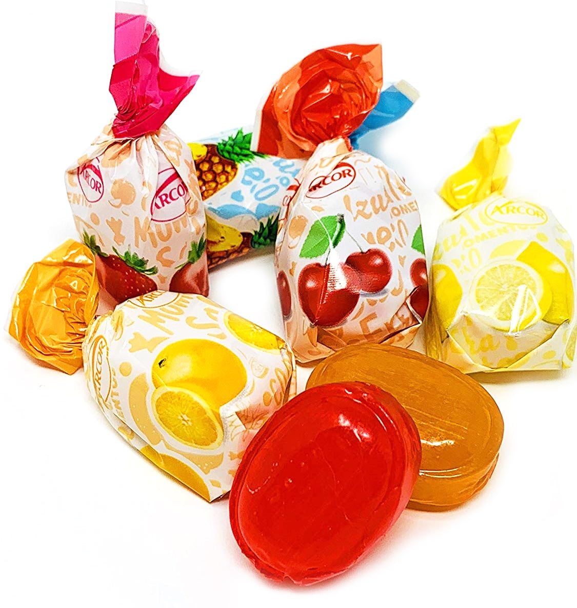SweetGourmet Assorted Filled Fruit BonBons | Bulk Hard Candy | Arcor  Assorted Fruit Candies | 4 Pounds