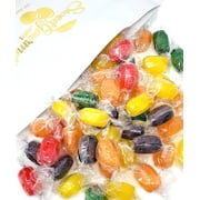 SweetGourmet Assorted Fruit Barrels | Wrapped Bulk Hard Candy | 3 pounds