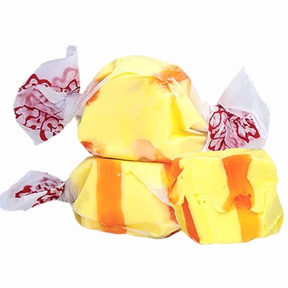 SweetGourmet Banana Salt Water Taffy Bulk Wrapped Candy | 2 Pounds