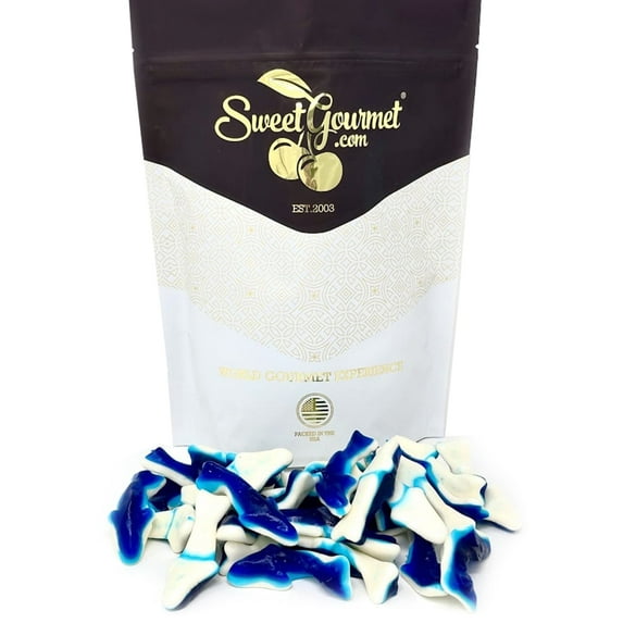 SweetGourmet Blue Sharks Gummy Candy | 1 Pound