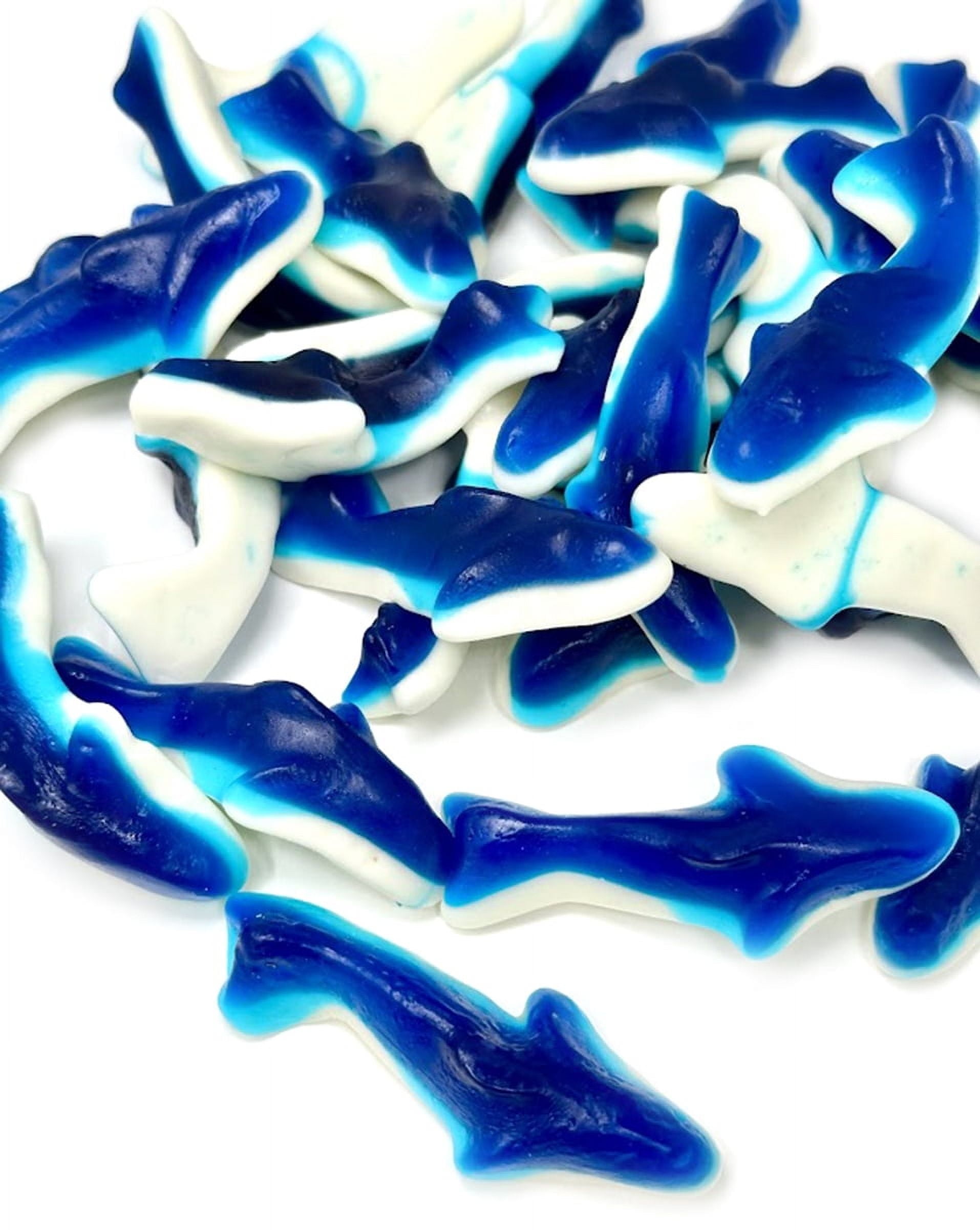 SweetGourmet Mini Blue Sharks Gummy Candy | Blue Raspberry Flavor | 3 ...