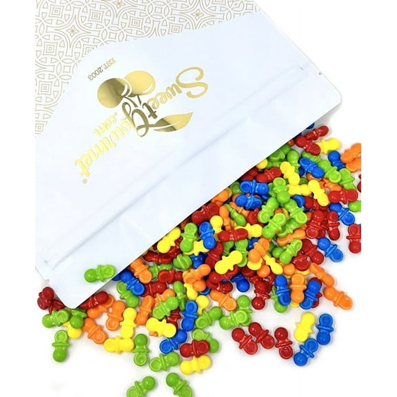 SweetGourmet Bright Pacifiers Coated Pressed Hard Candy | Assorted Flavors | 3 Pounds