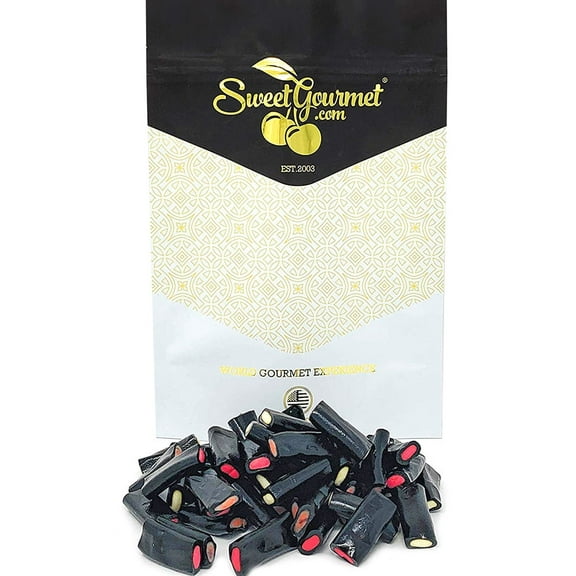 SweetGourmet Broadway Licorice Rockies | Black Licorice Rocks Assorted Center | 1 Pound