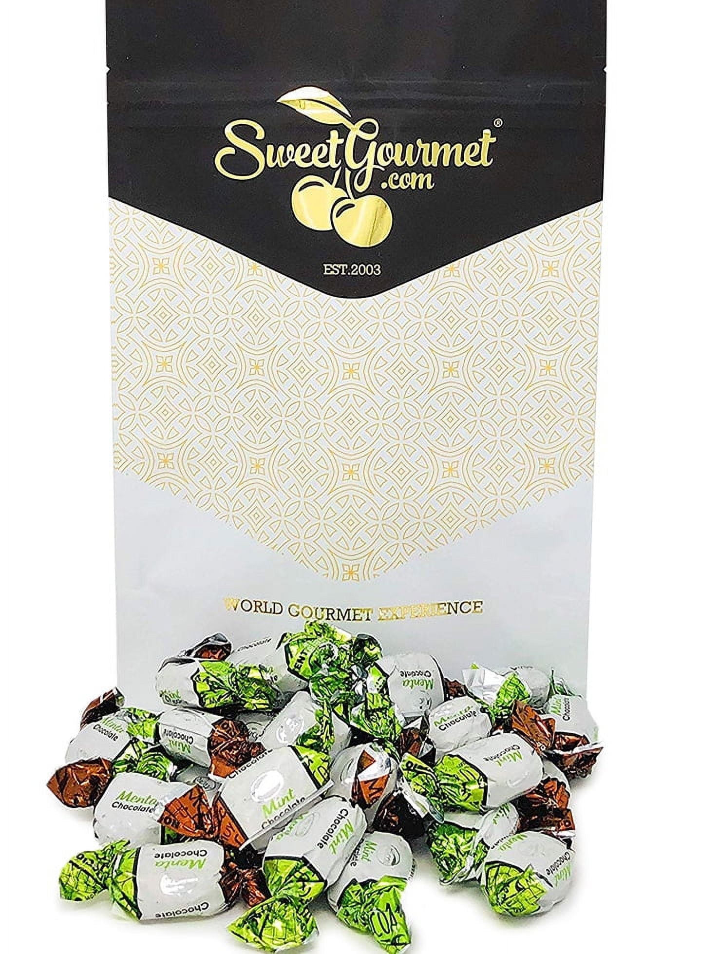 SweetGourmet Chocolate Filled Mints | Premium Hard Candies | Arcor Bulk Candy | 1 Pound