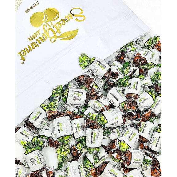 SweetGourmet Chocolate Filled Mints | Premium Hard Candies | Arcor Bulk Candy | 3 Pounds