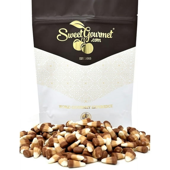 SweetGourmet Smores Candy Corn Fall Candy | Chocolate, Marshmallow and Graham Cracker | 1 Pound