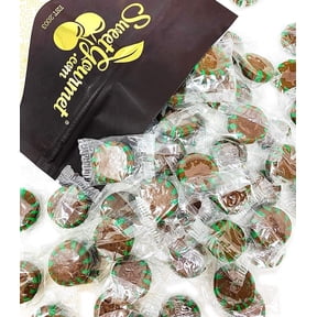 SweetGourmet Classic Chocolate Mint Starlight Hard Candy, Individually Wrapped, 2 Pound Bag, 140 Count, Chocolate with Spearmint, Gluten-Free, Fat-Free