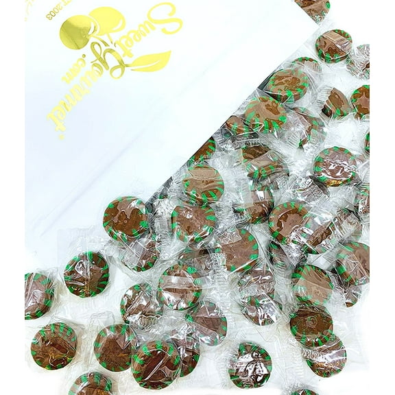 SweetGourmet Chocolate Starlight Mint | Bulk Wrapped Hard Candy | 3 pounds