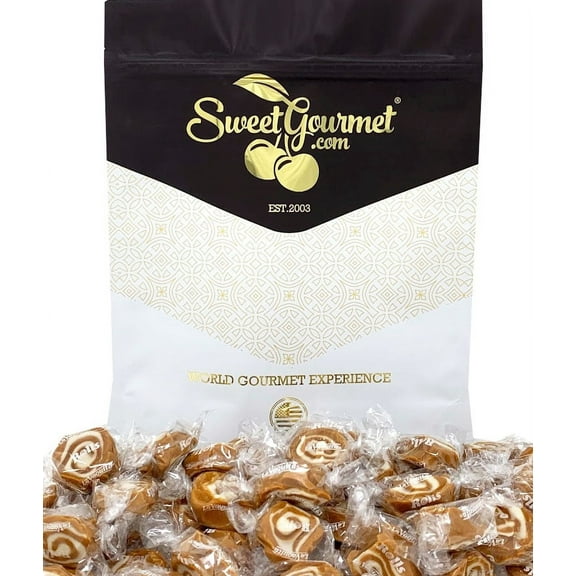 SweetGourmet Coconut Caramel Swirl Rolls, Caramel Candy, 1 Pound