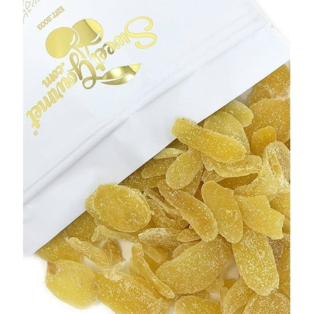 SweetGourmet Dried Crystallized Ginger | Candied Ginger Root Pieces | Sweet & Spicy Snack | 3 Pounds