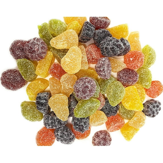 SweetGourmet English Fruit Pastilles Bulk Candy | No artificial Colors or Flavors | 2 Pounds