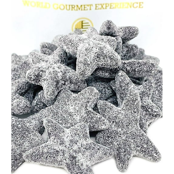 SweetGourmet Extra Salty Starfish Licorice | Dutch Super Sea Salty Stars | 3 Pounds