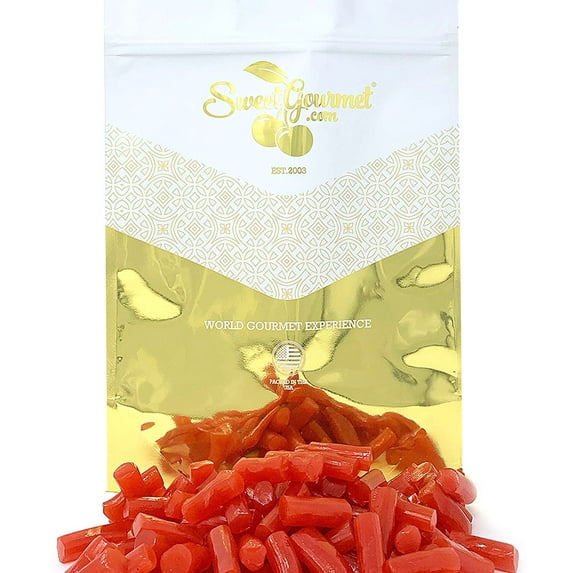 SweetGourmet Finnska Strawberry Bites | Finnish Licorice Bulk Candy | 4 Pounds