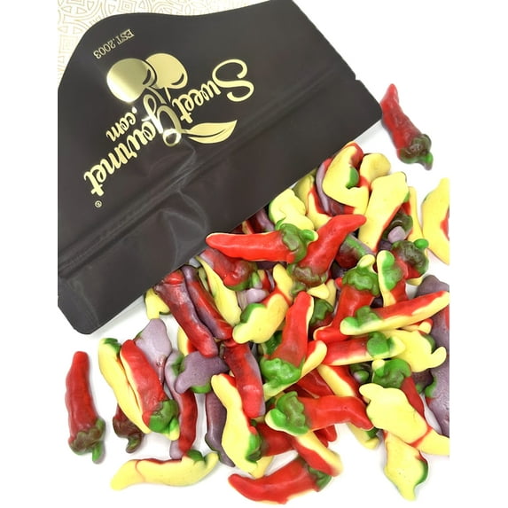 SweetGourmet Spicy Hot Fire Peppers Gummy Candy Bulk | 2 Pounds
