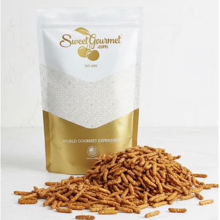 SweetGourmet Honey Roasted Sesame Sticks, Crunchy Heart-Healthy Snack, 3 Pound Bulk Bag, Kosher, No Preservatives
