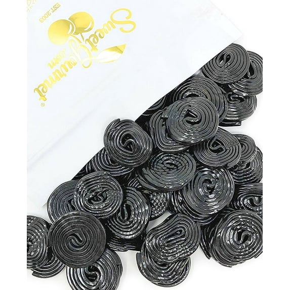 SweetGourmet Italian Black Licorice Wheels | Bulk Candy | 3 Pounds